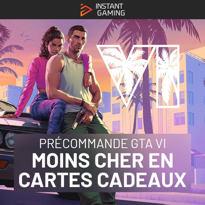 GTA VI en précommande sur Instant Gaming pour PS5 et Xbox Series