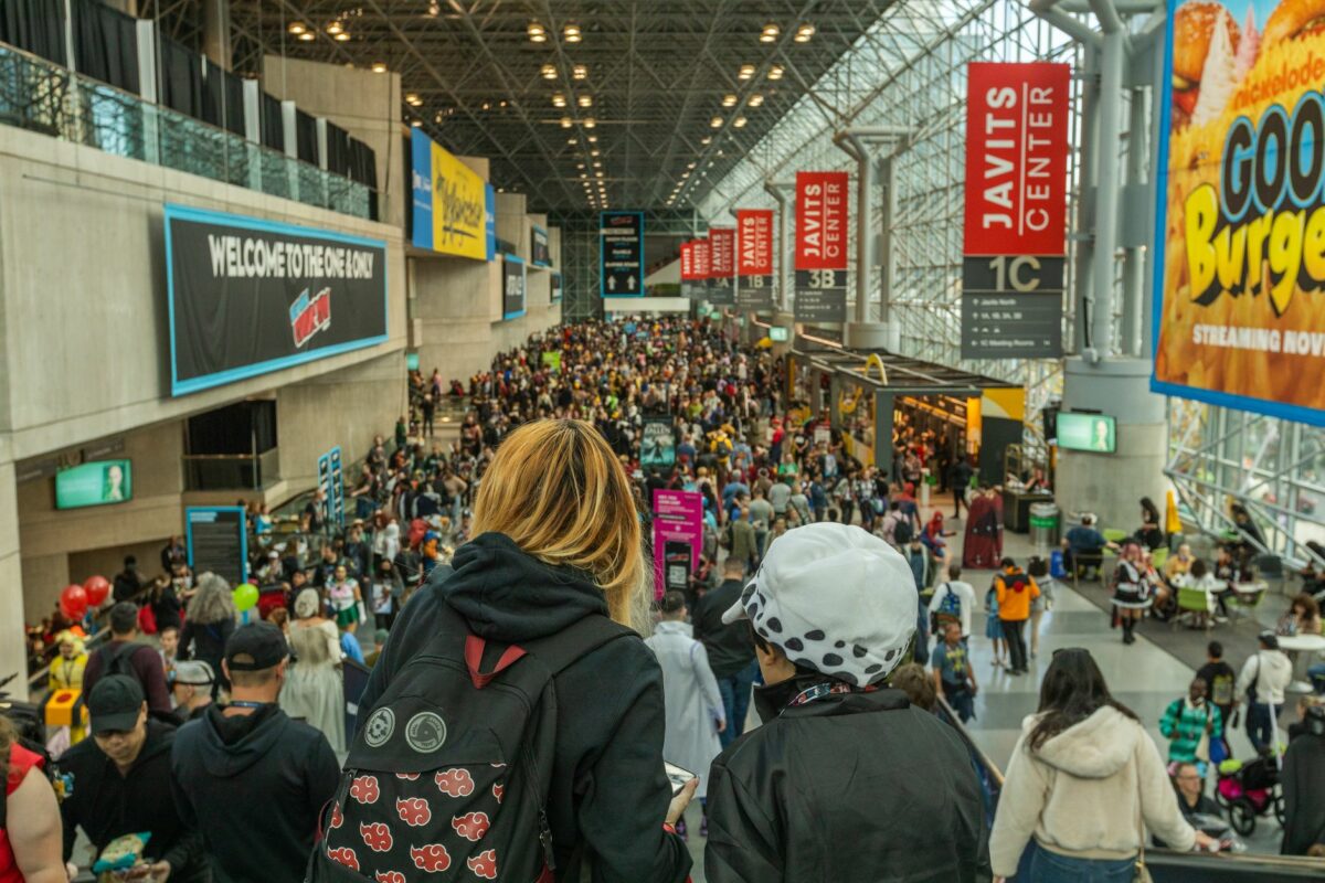 Foule dans une convention Comic-Con